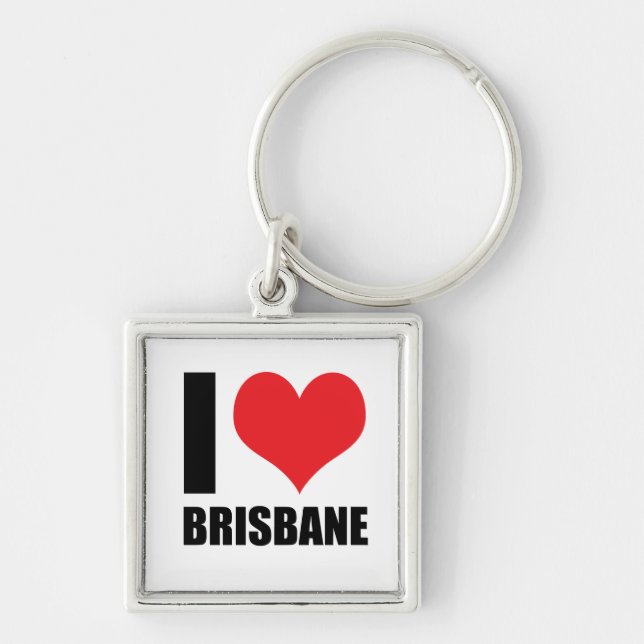 I love Brisbane Keychain (Front)