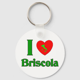 I Love Briscola Keychain
