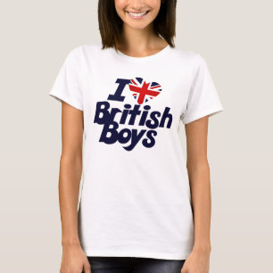 I Love British Boys T-Shirt