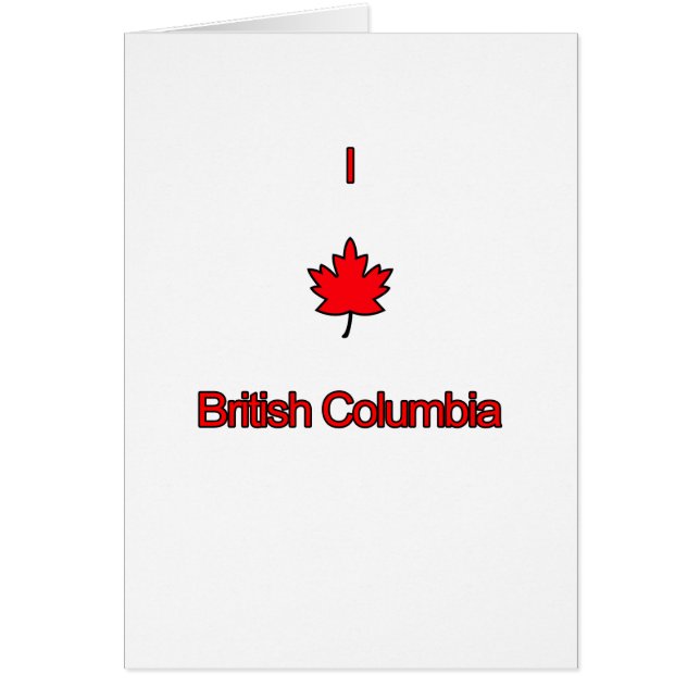 I Love British Columbia (Devant)