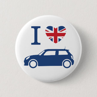 I love British Mini Coopers - Blue - F56 Button