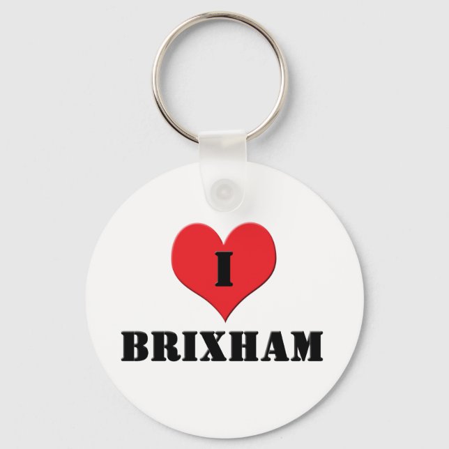 I Love Brixham Keychain (Front)