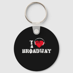 I love broadway keychain