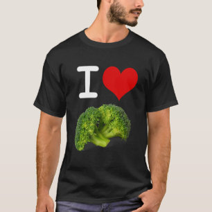 I Love Broccoli Vegetarian Vegan Protein Vegetable T-Shirt