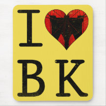 I Love Brooklyn, BK New York Tapis de souris