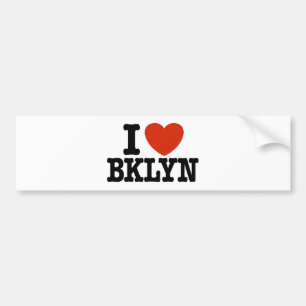 I Love Brooklyn Bumper Sticker