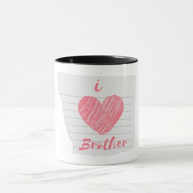 i love brother mug (Center)