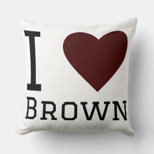 I love brown throw pillow