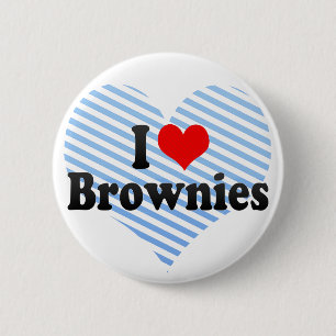I Love Brownies 2 Inch Round Button