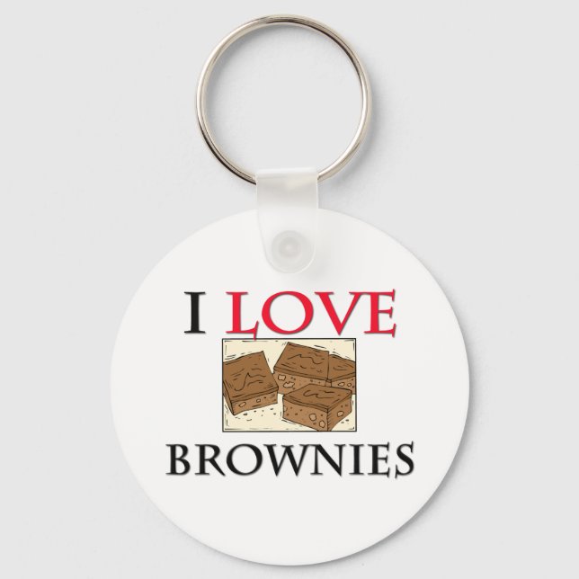 I Love Brownies Keychain (Front)