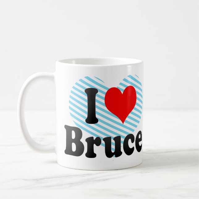 I love Bruce Coffee Mug (Left)