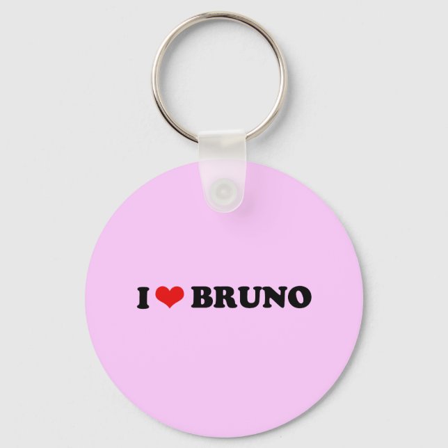 I LOVE BRUNO KEYCHAIN (Front)