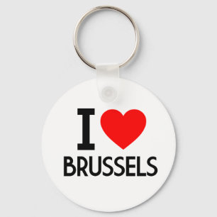 I Love Brussels Keychain