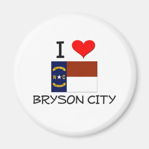 I Love Bryson City North Carolina Magnet