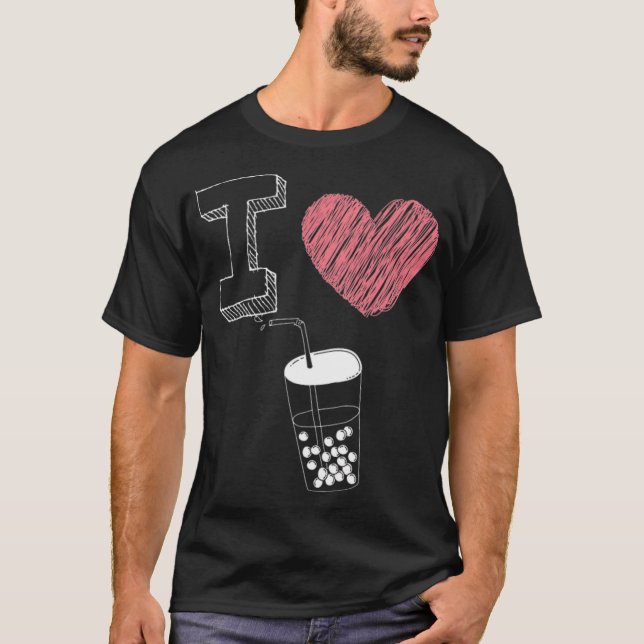 I Love Bubble Tea aunt  T-Shirt (Front)