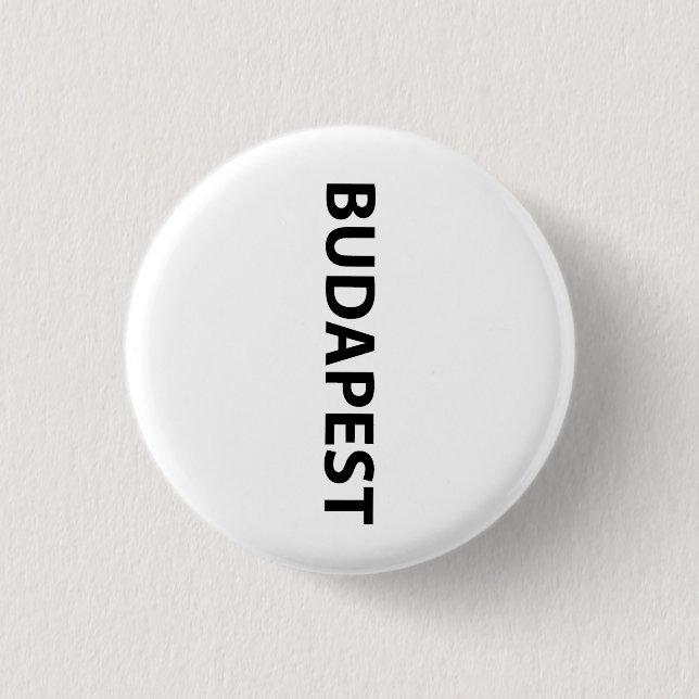 I love Budapest 1 Inch Round Button (Front)