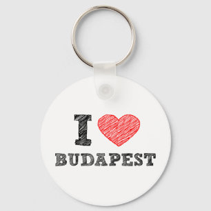 I Love Budapest Keychain