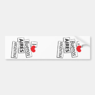 I Love Buenos Aires Bumper Sticker