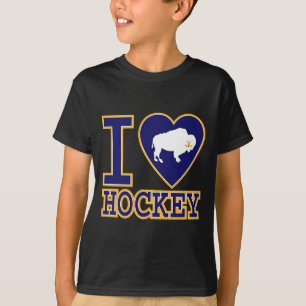 I Love Buffalo Hockey Heart Ny New York Lovers Fa T-Shirt