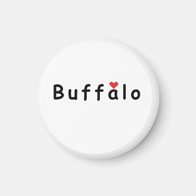 I love Buffalo Magnet (Front)