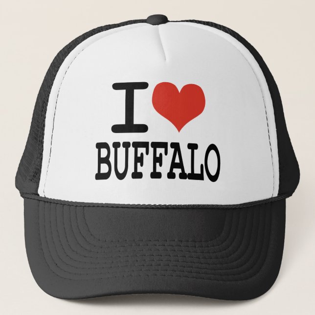 I love Buffalo Trucker Hat (Front)