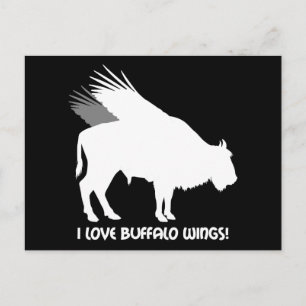 I love buffalo wings postcard