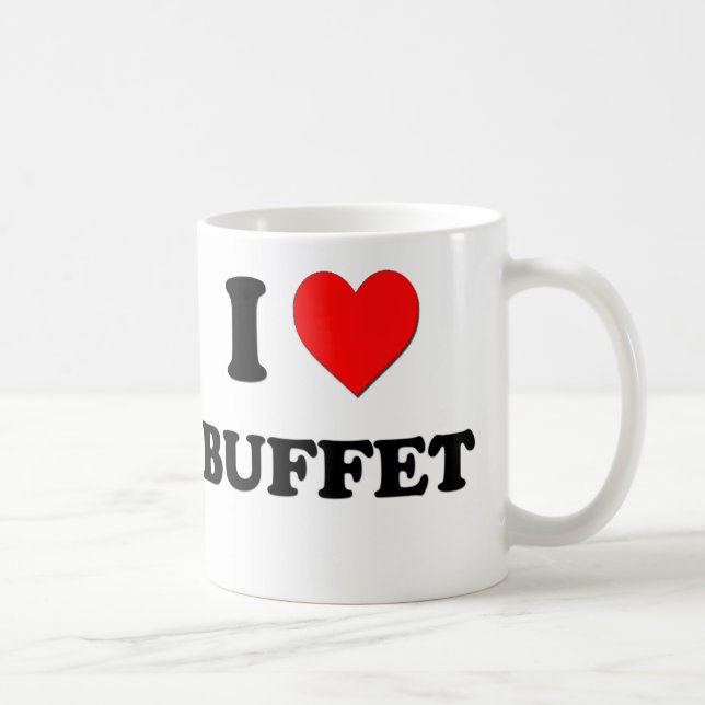 I Love Buffet Coffee Mug (Right)