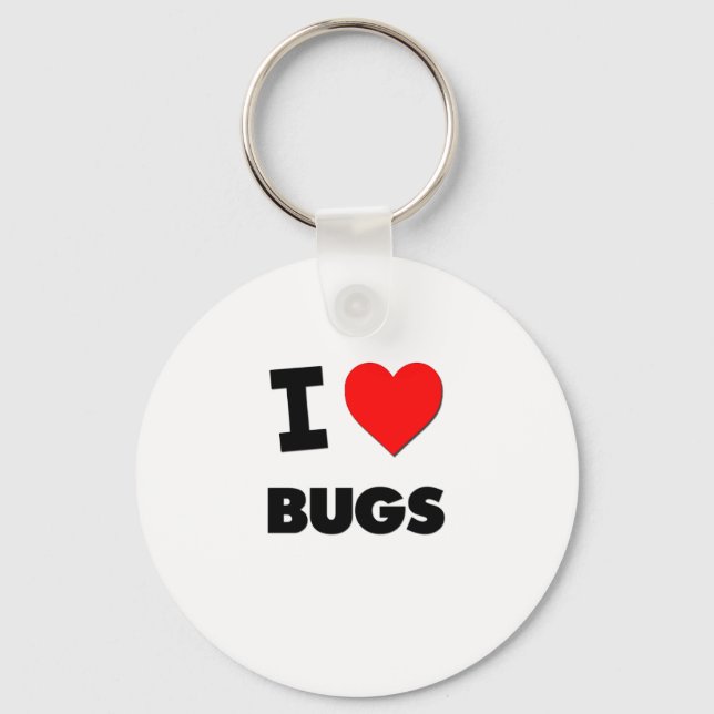 I Love Bugs Keychain (Front)