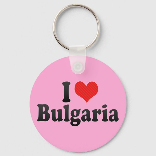 I Love Bulgaria Keychain (Front)