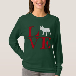 I Love Bull Terriers - Dark Coloured Tee