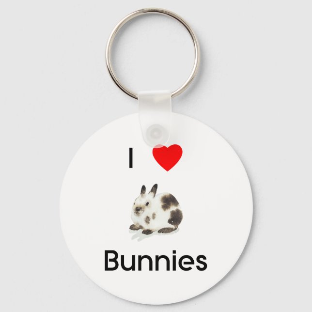 I love bunnies Keychain (Front)
