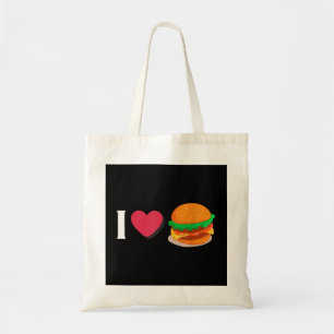 I Love Burger Cheeseburger Unhealthy Eating Tote Bag