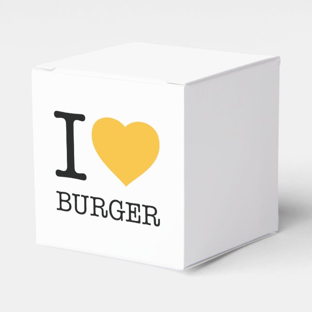 I LOVE BURGER FAVOR BOX (Front Side)