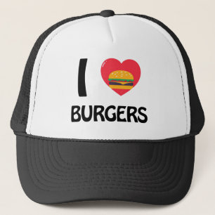 I love Burgers Trucker Hat