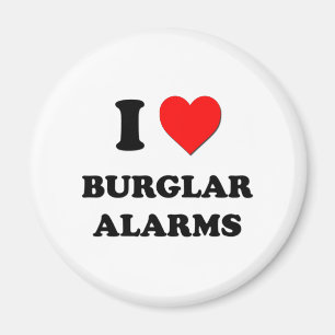I Love Burglar Alarms Magnet