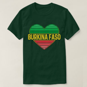 I Love Burkina Faso, Heart Burkinabè T-Shirt