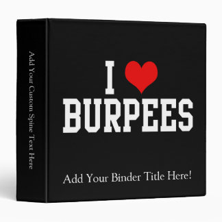 I Love Burpees, Fitness Binder