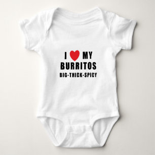 I Love Burritos Baby Bodysuit