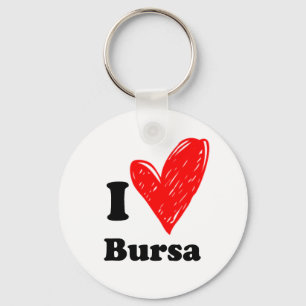 I Love Bursa Keychain