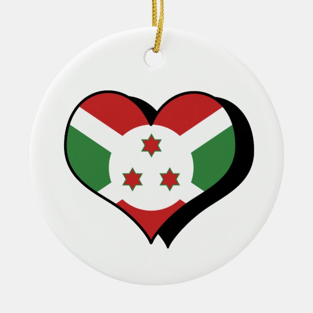 I Love Burundi Ornament (Front)