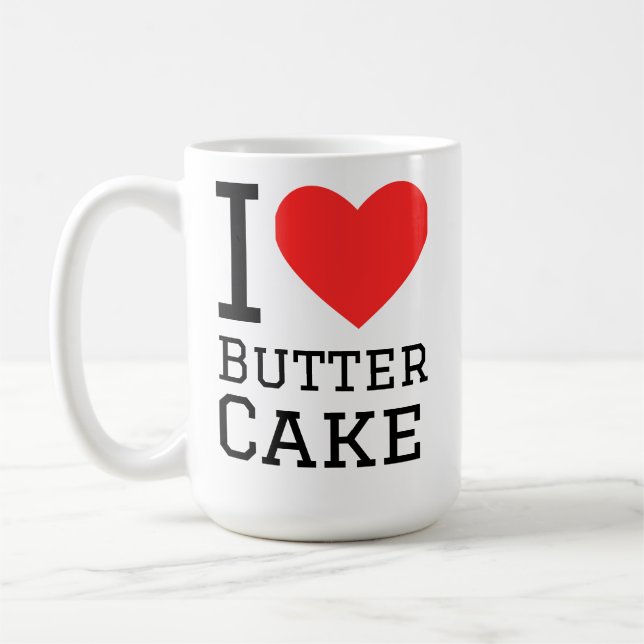 I love butter cake  coffee mug (Left)