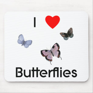 I love butterflies Mousepad