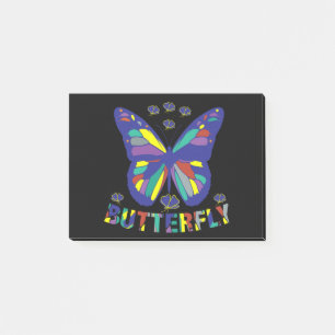 i-love-butterfly-typography-quotes-vintage post-it notes