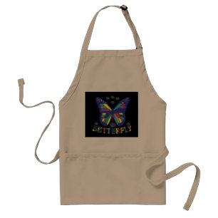i-love-butterfly-typography-quotes-vintage standard apron