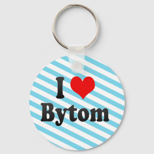 I Love Bytom, Poland Keychain
