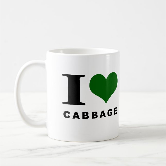 I love cabbage coffee mug (Left)
