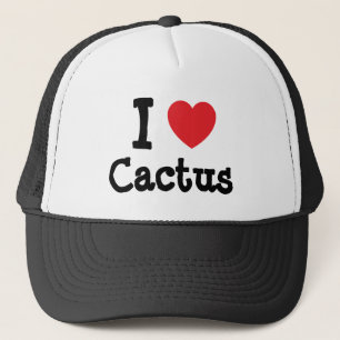 I love Cactus heart T-Shirt Trucker Hat