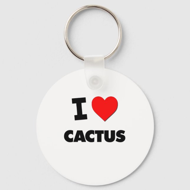 I love Cactus Keychain (Front)