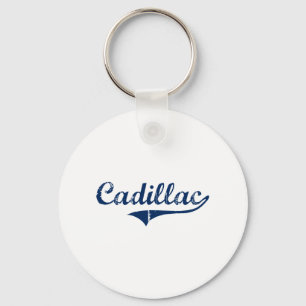 I Love Cadillac Michigan Keychain