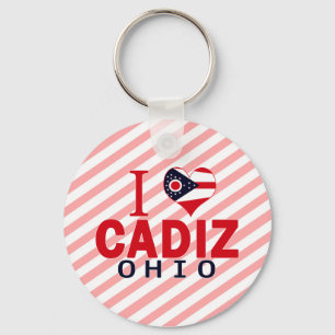 I love Cadiz, Ohio Keychain